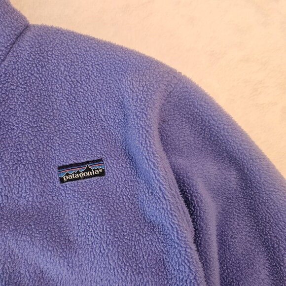 Patagonia Kids Vintage 80s 90s Synchilla Retro-X Fleece Jacket Bomber Size 7/8 - Picture 2 of 5